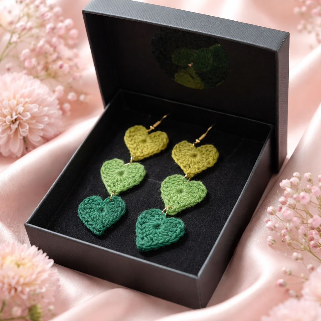 Handmade crochet earrings