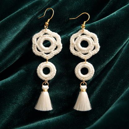 Handmade crochet earrings