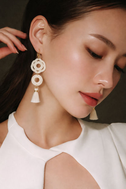 Handmade crochet earrings