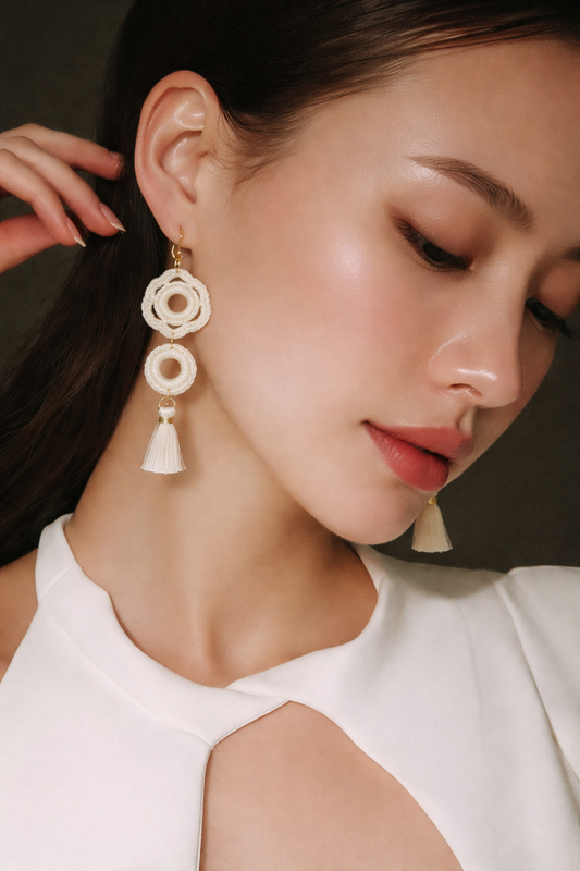 Handmade crochet earrings